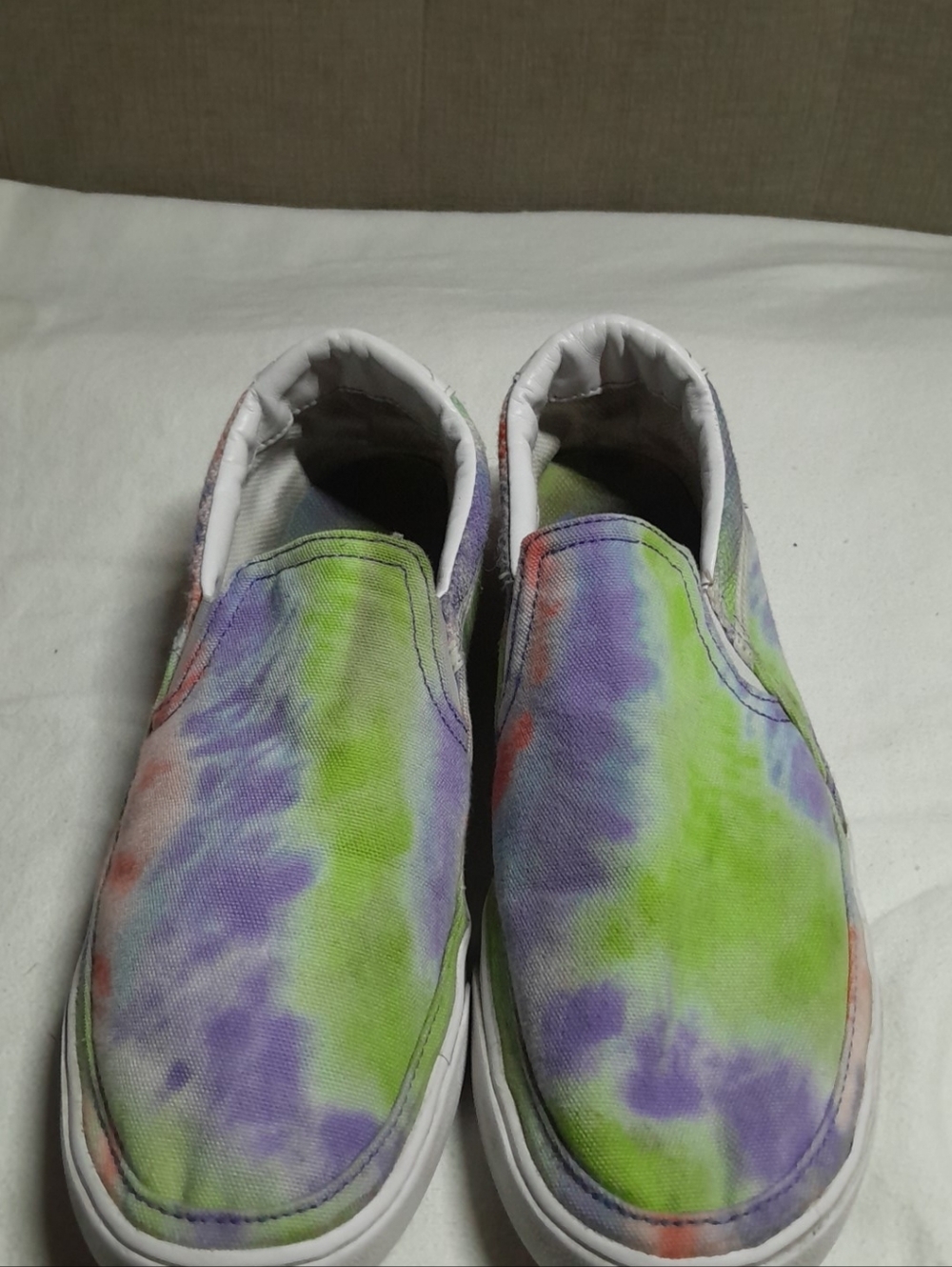 Nike Kids Slip-On Sneakers - Green, Purple, White